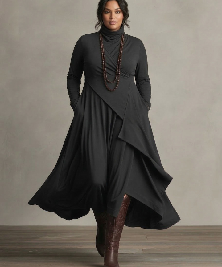 Kaia | Elegant Drapert Kjole