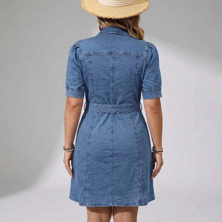 Floriane Europeisk Denim Kjole