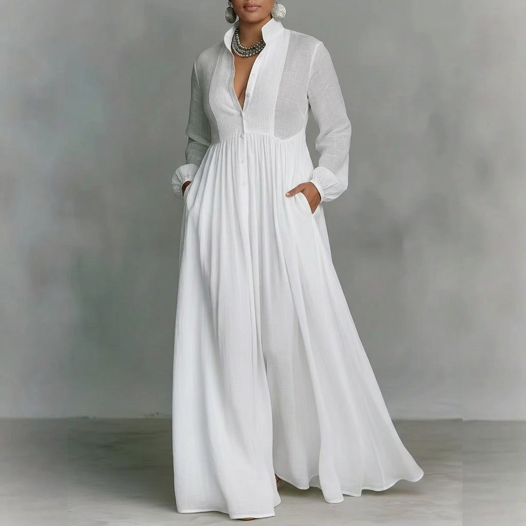 Vera Fransk Kjole: Elegant Bånd-Tie Charm
