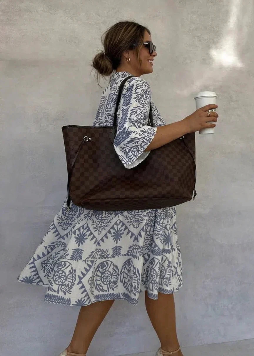 Aurelia - Avslappet Boho Tunika Kjole