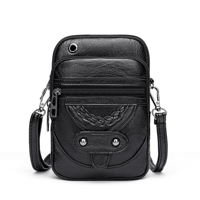 Liora - Vintage Skinn Crossbody Veske