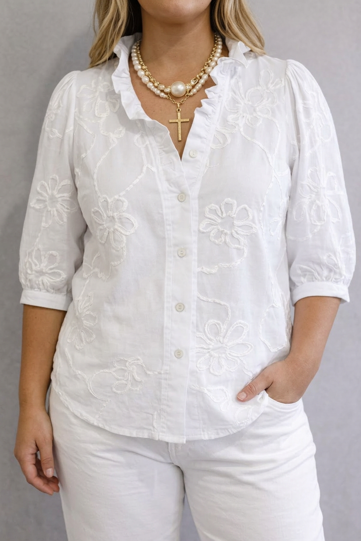 Alessia | Blomstret Bluse