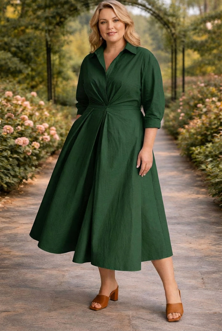 Lottie | Wrap-Front Flytende Maxi Kjole