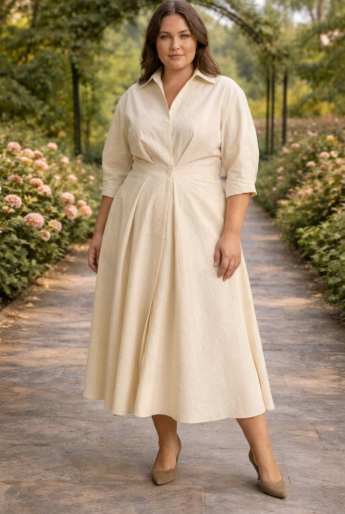Lottie | Wrap-Front Flytende Maxi Kjole