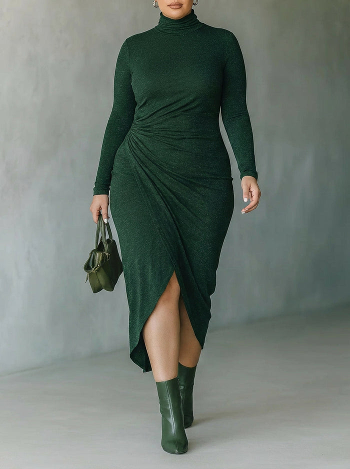 POSY | ASYMMETRISK PLEATET INNPACKET MIDI-KJOLLE