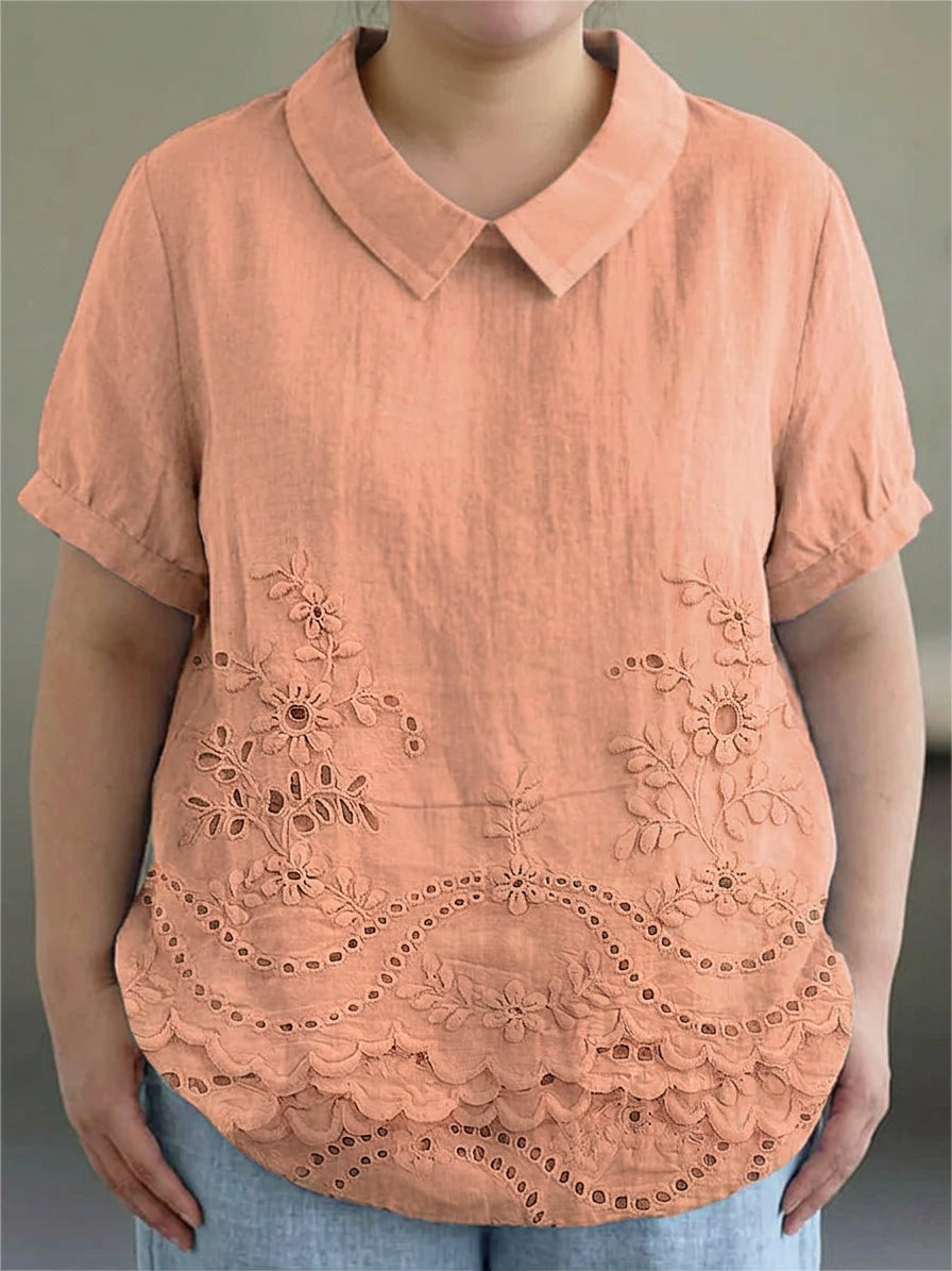 Anaïs | Brodert Blomsterskjorte
