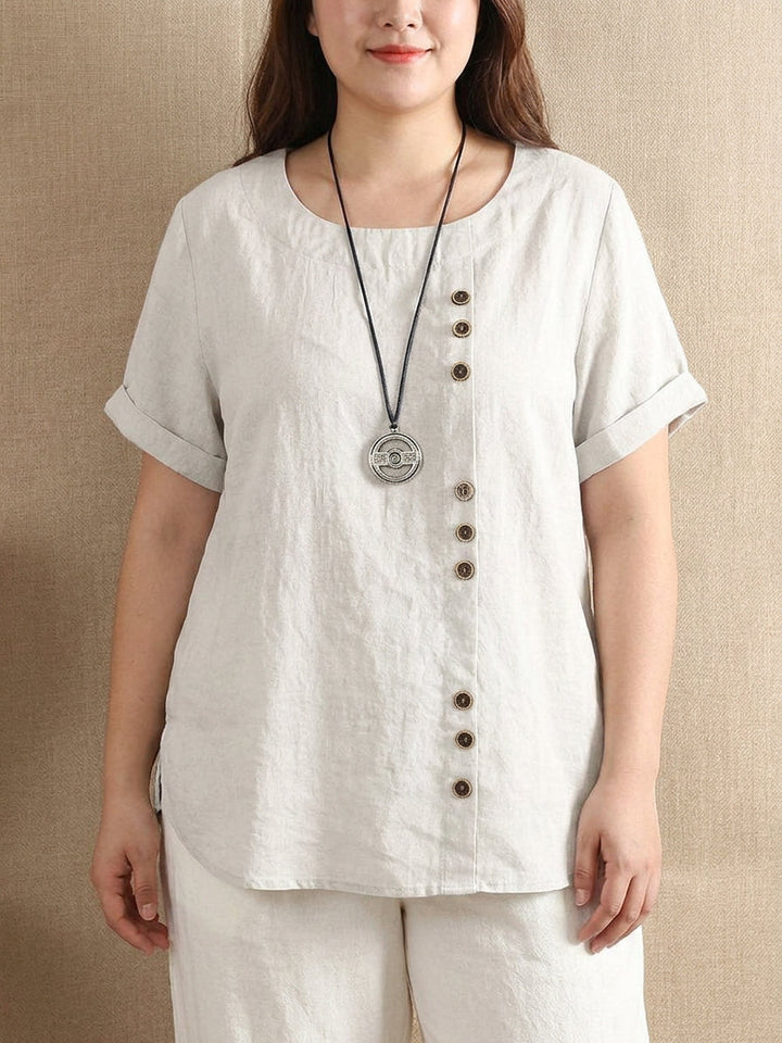 Nadya | Casual Bomull Bluse