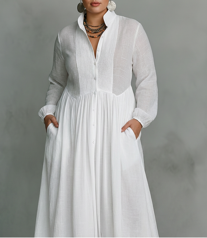 BRIA | MINIMALISTISK PATCHWORK MAXI KJOLE