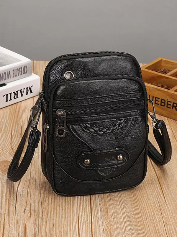 Liora - Vintage Skinn Crossbody Veske