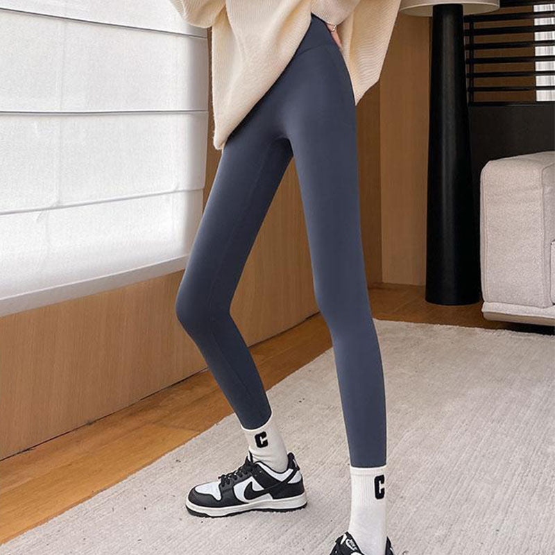 Tykke fôrede tights med høyt liv