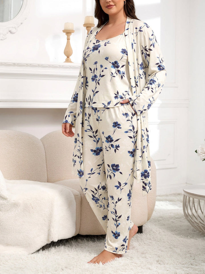 Nadya | Vintage Blomster Pysjamas Sett