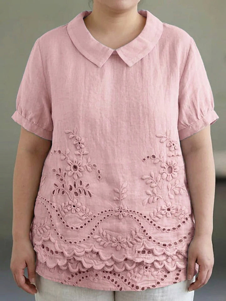 Anaïs | Brodert Blomsterskjorte