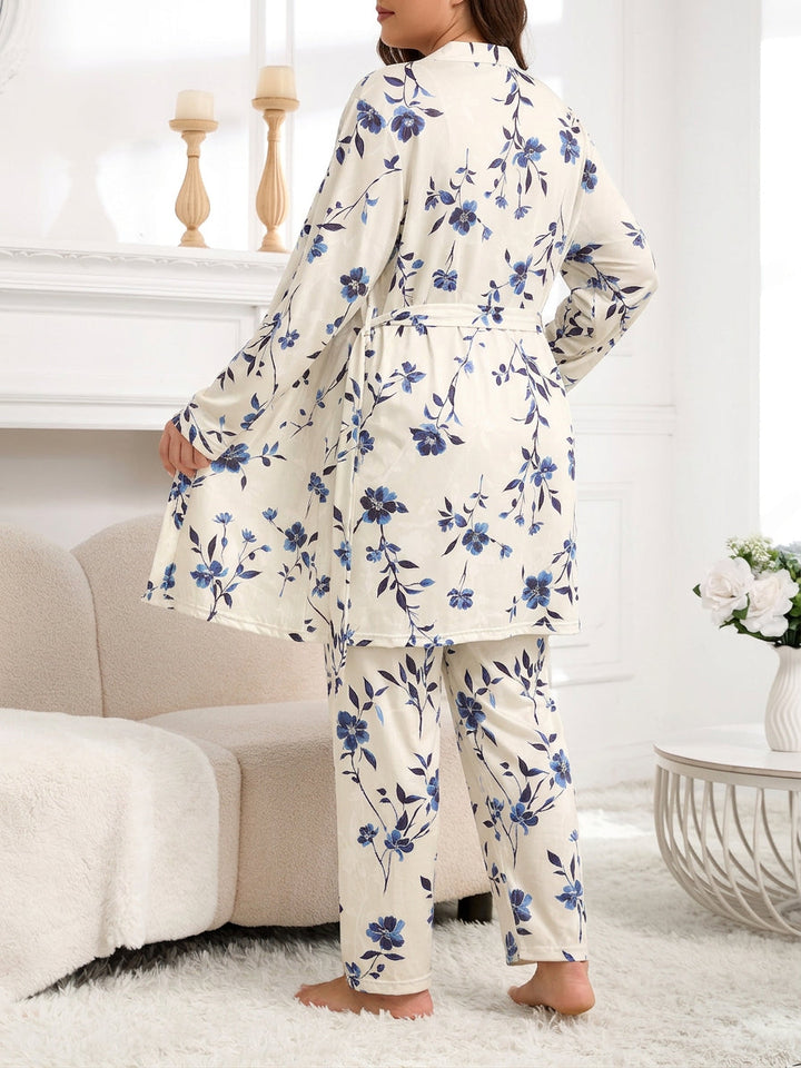 Nadya | Vintage Blomster Pysjamas Sett
