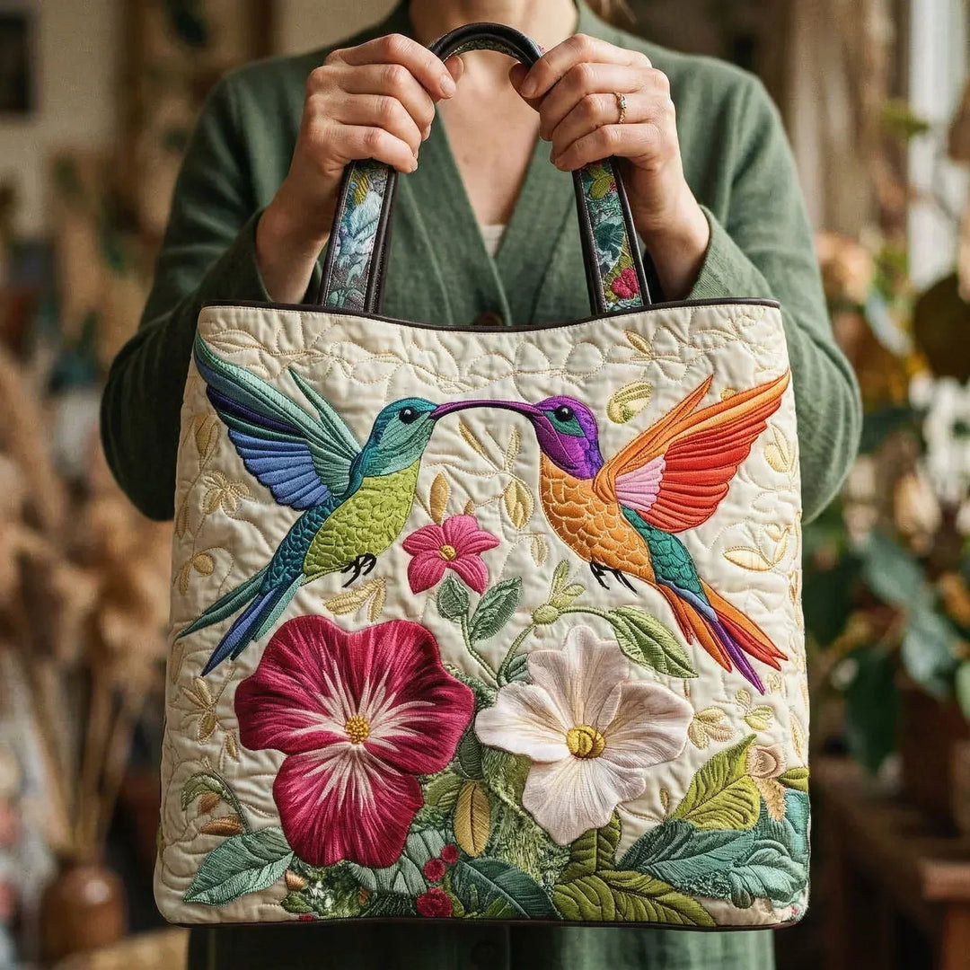 Tabitha Bag - Kolibri og Hvite Blomster