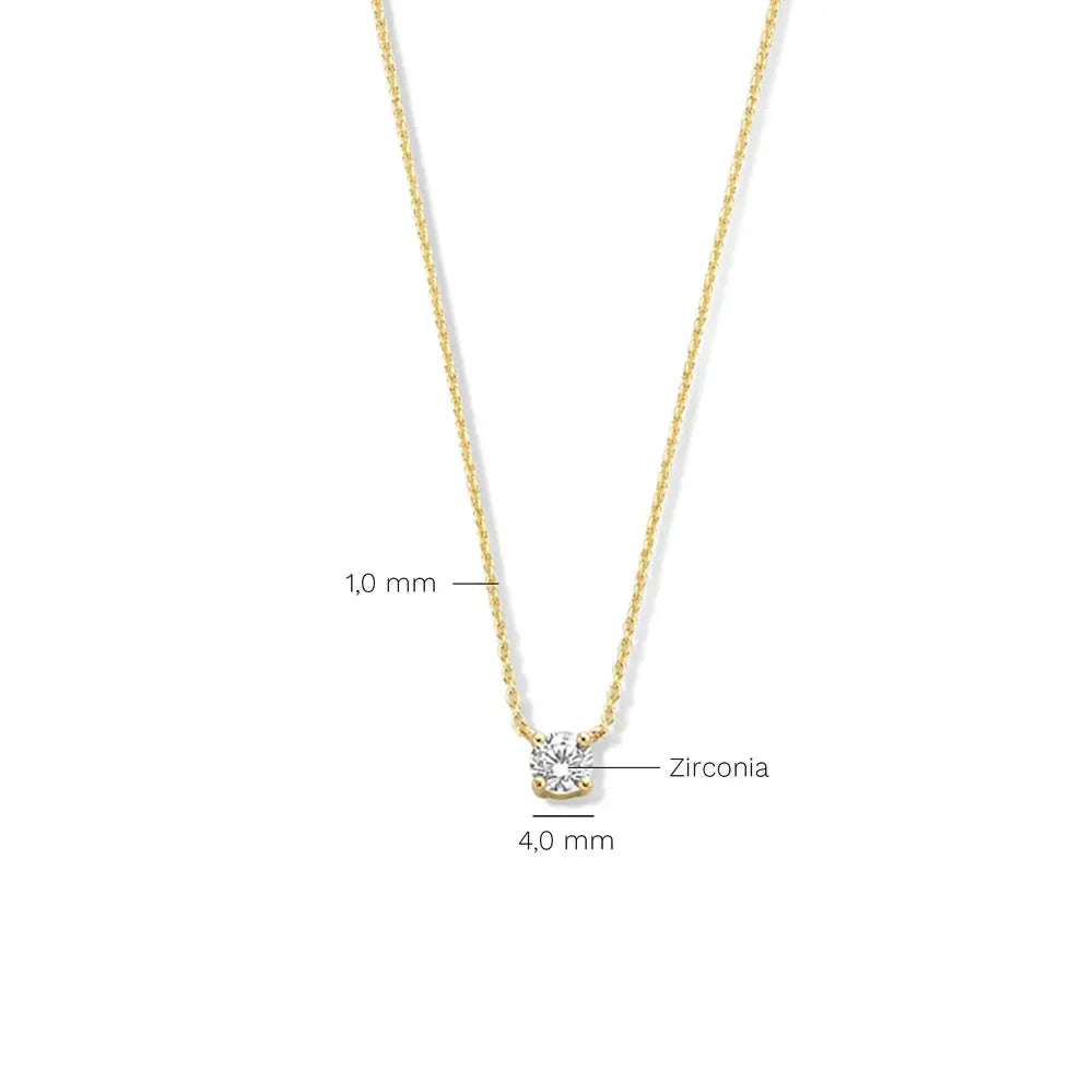 Monroe Moissanite Steinsmykke | Gull
