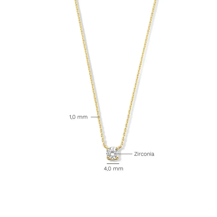 Monroe Moissanite Steinsmykke | Gull