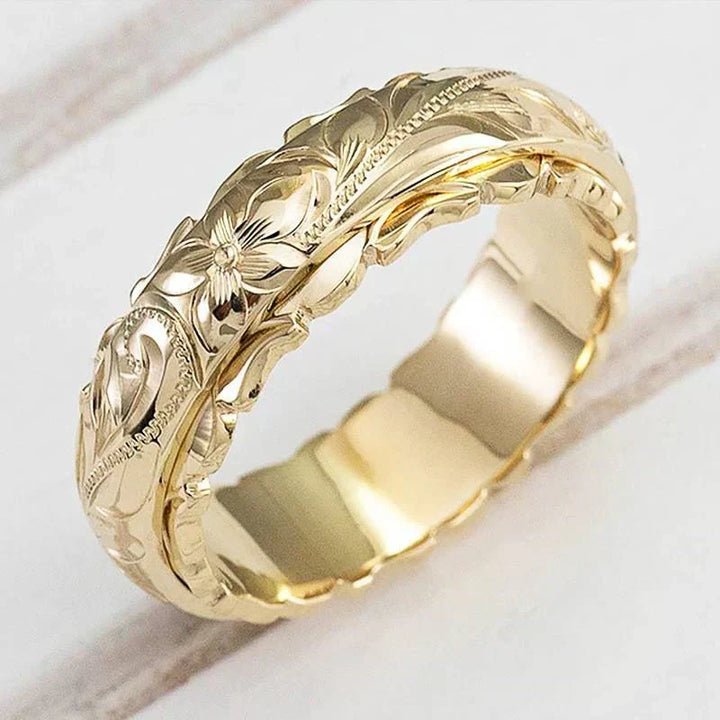 Mira Gull Blomster Ring | Gull