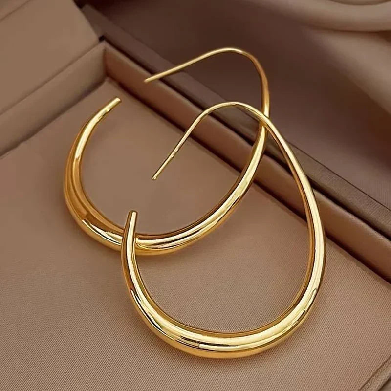 Jolie Gull Hoops Øredobber | Gull