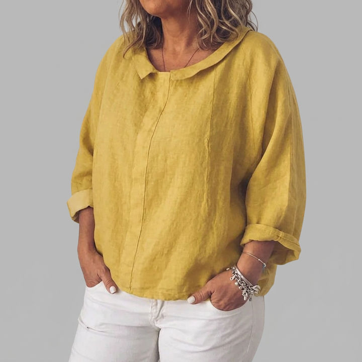 Monroe | Løs-fittende bluse med lange ermer