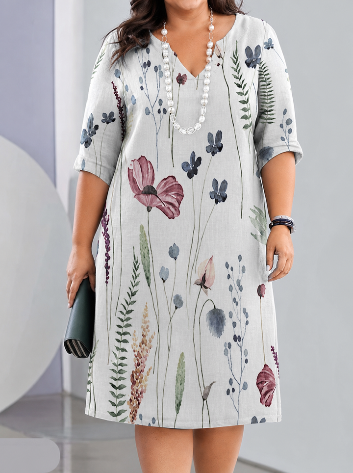 Scarlett | Blomstrete Lagd Kjole
