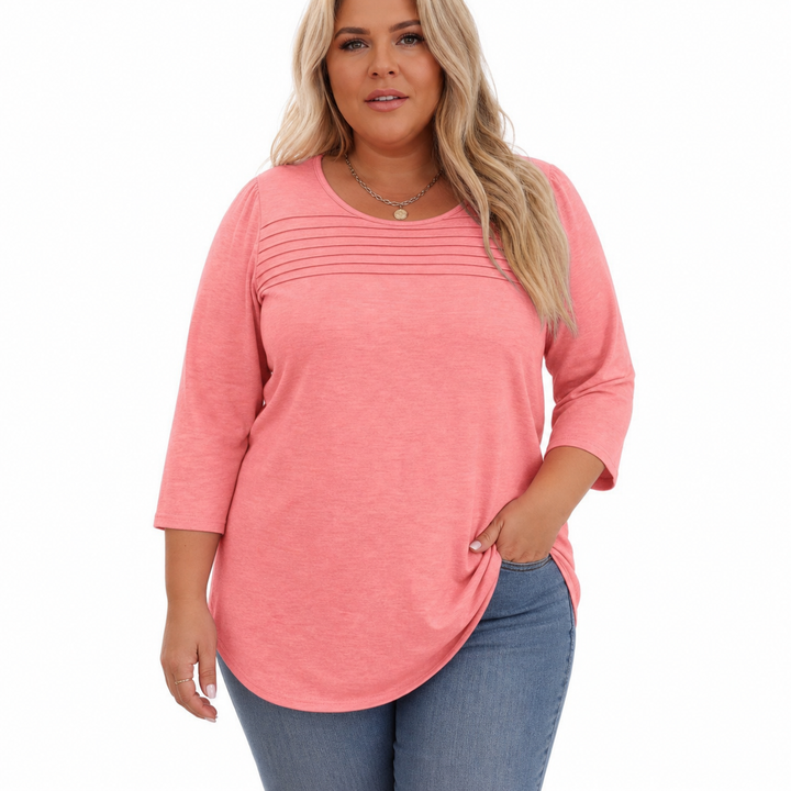 ALLISON | Uformell Plisserte Front Vårtop