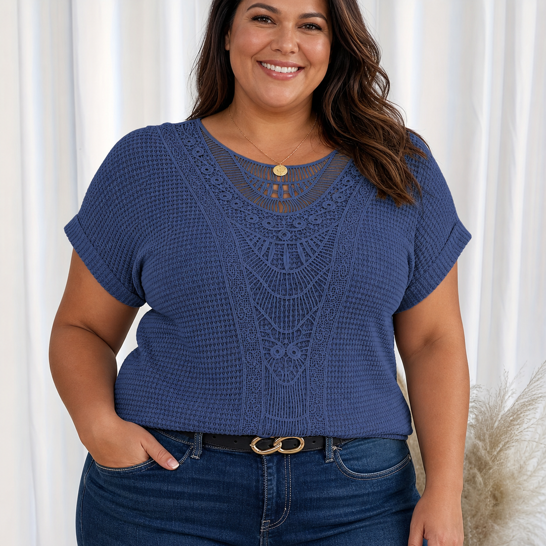 Violet | Detaljert Strikket Topp