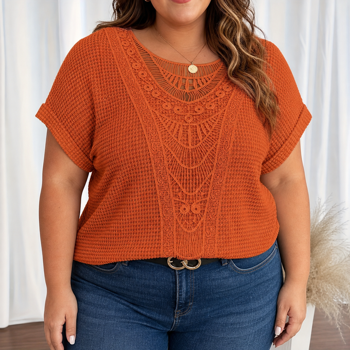 Violet | Detaljert Strikket Topp