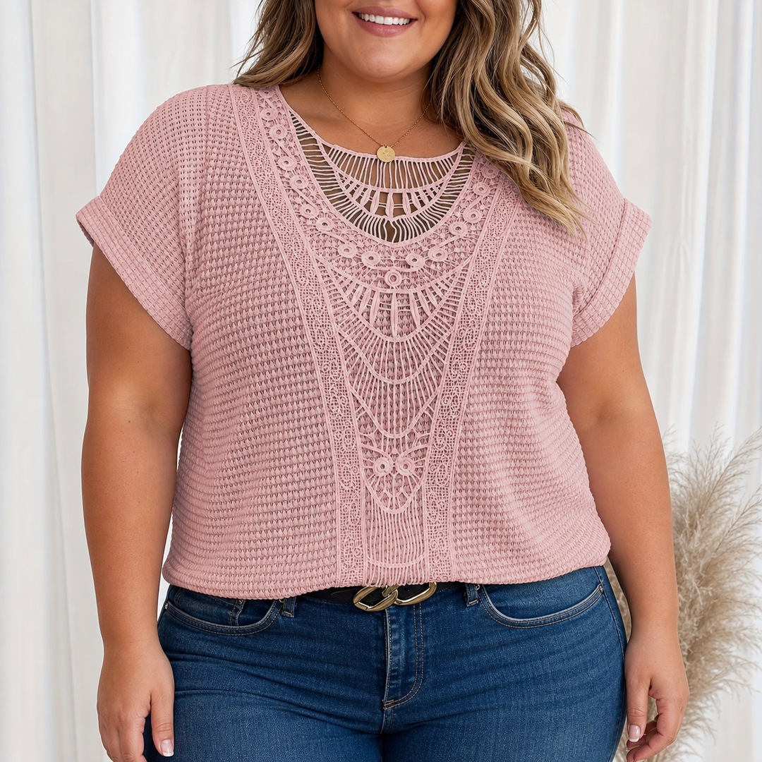 Violet | Detaljert Strikket Topp