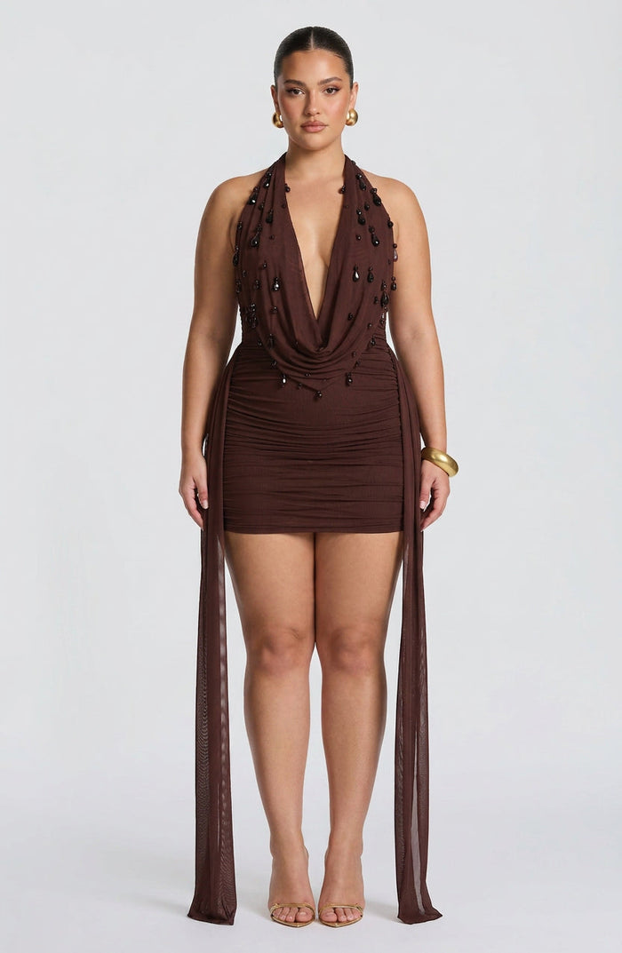 Anaïs Mini Kjole - Plommebrun