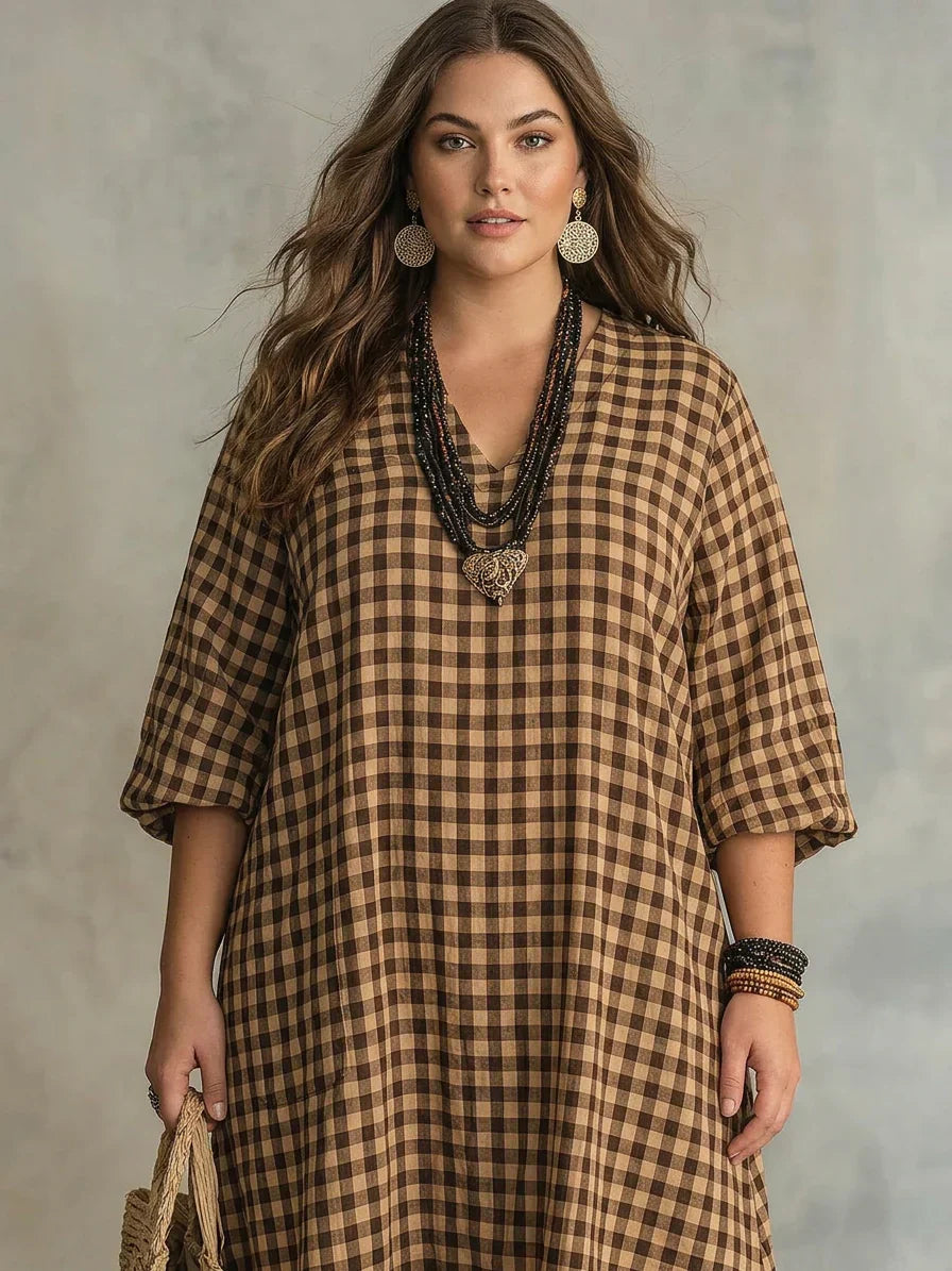 Bellamy | Check Maxi Kjole