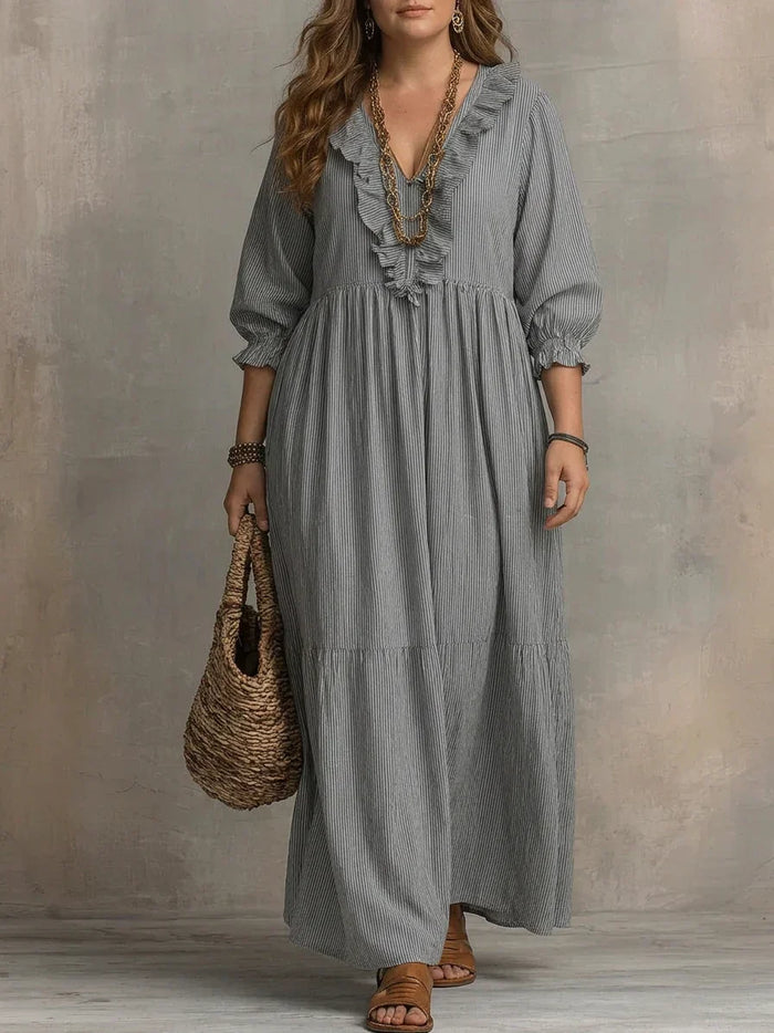 Soraya | Boho Langermet Maxi Kjole