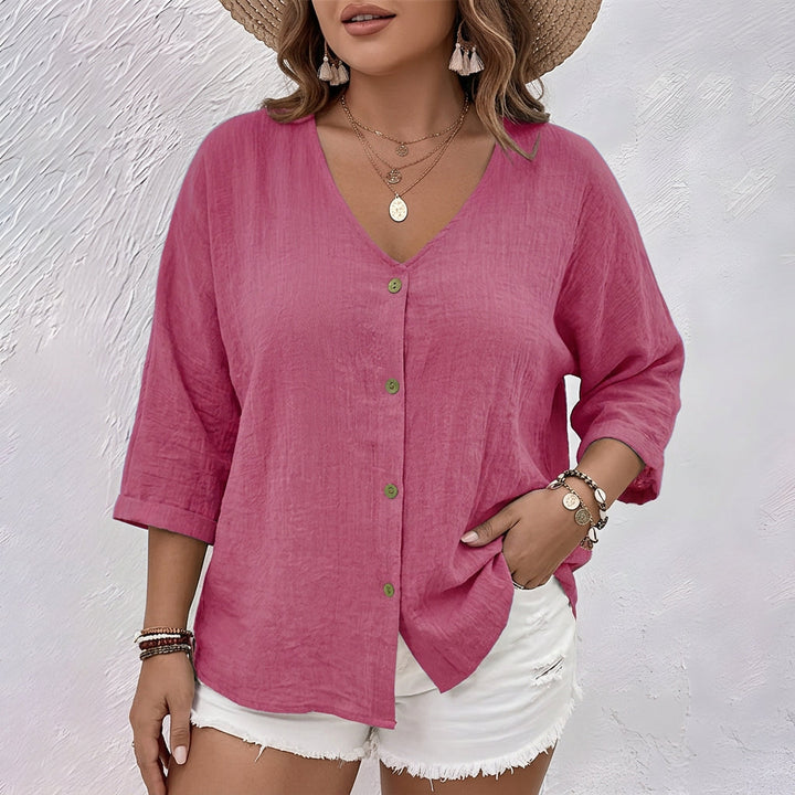 Lottie | Avslappet Button-Up Bluse