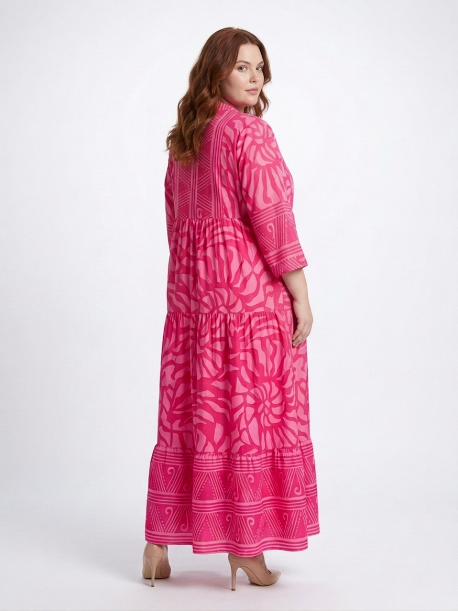 Mirabel | Knappefront Midi Kjole