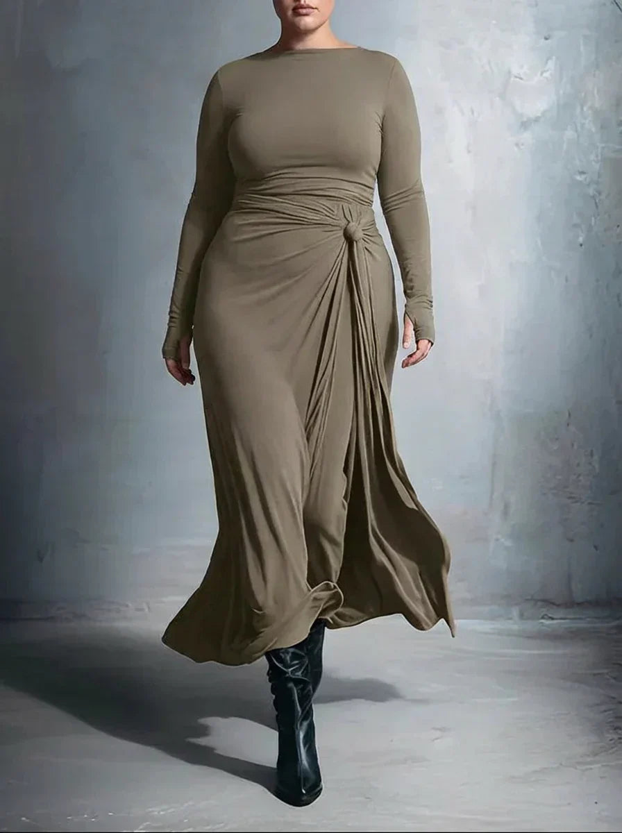 Anaïs ❘ Maxi kjole med sideknute