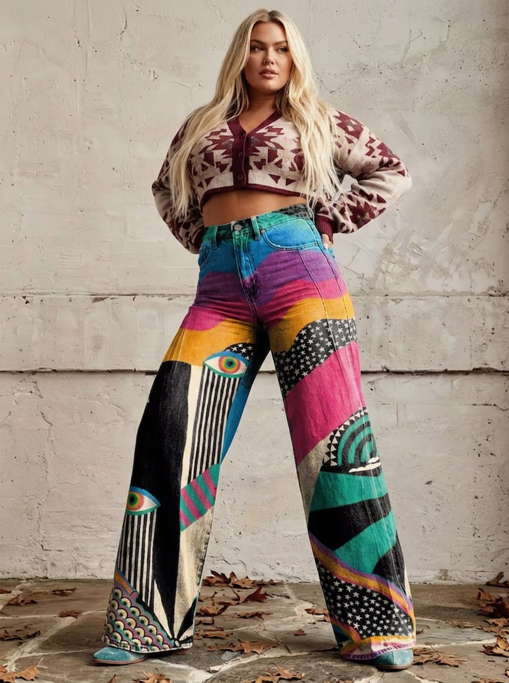 Evadne - Flared Bukser Boho Chic