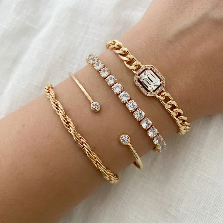 Yasmin Calvina Armbåndsett | Gull