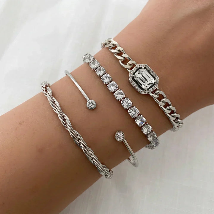 Yasmin Calvina Armbåndsett | Gull